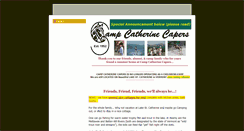 Desktop Screenshot of campcatherinecapers.com